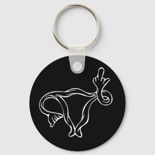 Middle Finger Uterus Pro-choice  Schlüsselanhänger