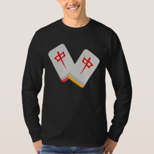 Middle Mahjong Tile Funny Closing Medium Mahjong T-Shirt