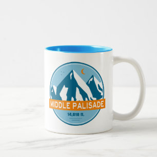 Middle Palisade California Stars Moon Zweifarbige Tasse