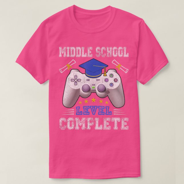 Middle School Level Complete Class Of 2022 Graduat T-Shirt (Design vorne)