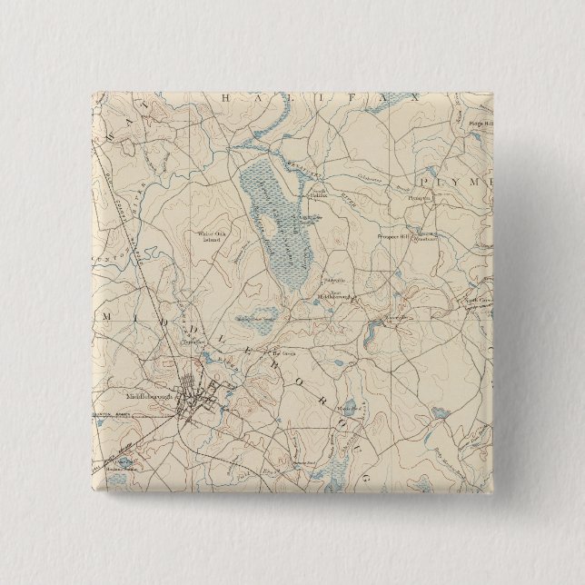 Middleborough, Massachusetts Button (Vorderseite)