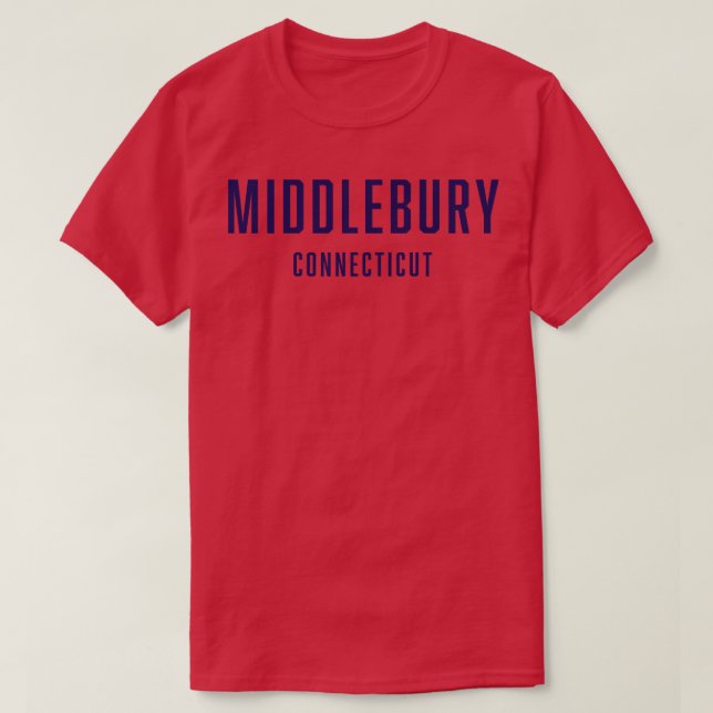 Middlebury Connecticut TShirt (Design vorne)