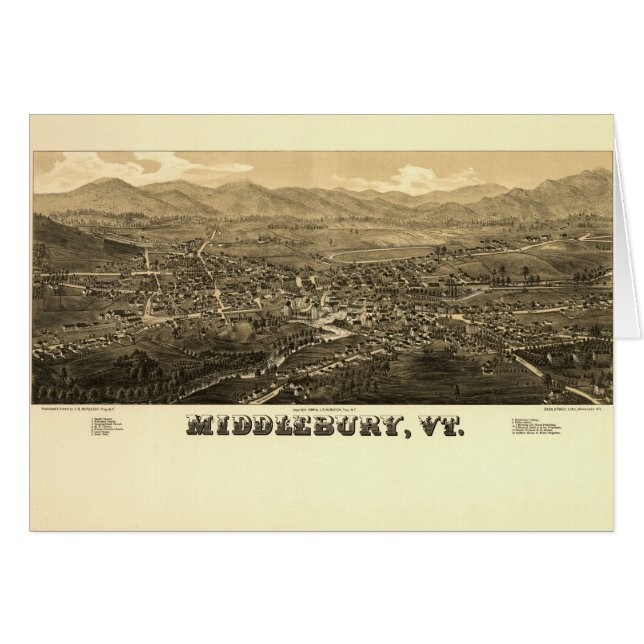 Middlebury VT 1886 (Vorderseite (Horizontal))