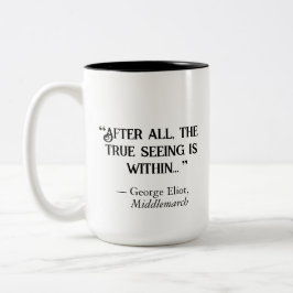 Middlemarch "True Seeing" Zweifarbige Tasse