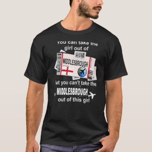 Middlesbrough Boarding Pass Middlesbrough Girl T-Shirt