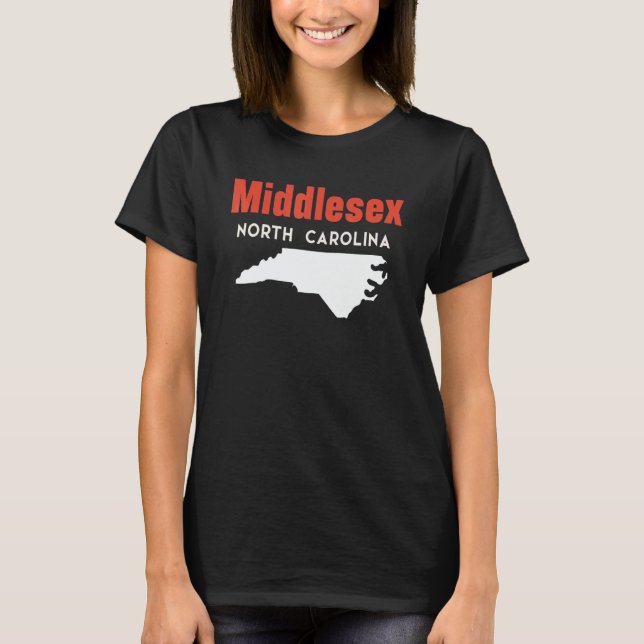 Middlesex and Cove Creek North Carolina USA State  T-Shirt (Vorderseite)