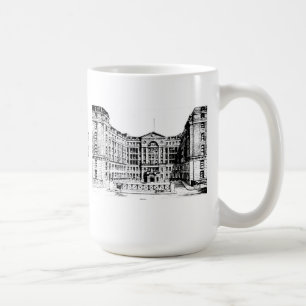 Middlesex-Krankenhaus-Tasse (Schwarzes u. Weiß) Kaffeetasse