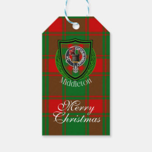 Middleton-Schottischer-Clan-Tartan & Wappen Geschenkanhänger