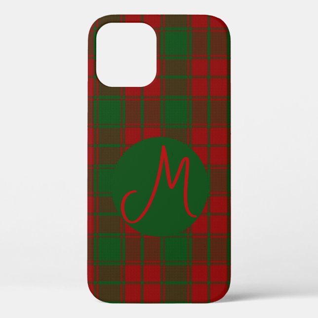Middleton Tartan Mit Monogramm Case-Mate iPhone Hülle (Rückseite)