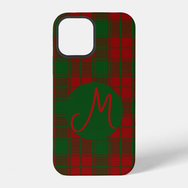 Middleton Tartan Mit Monogramm iPhone 12 Hülle (Rückseite)