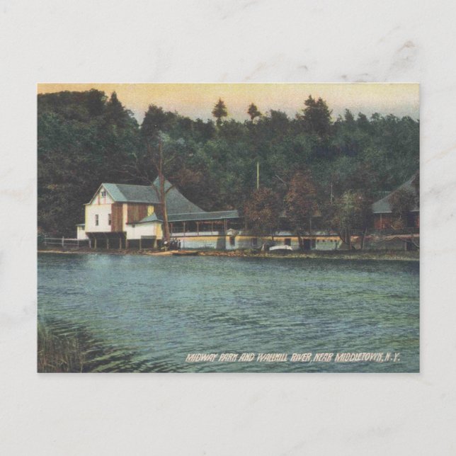 Middletown, Midway Park, Vintag Postkarte (Vorderseite)