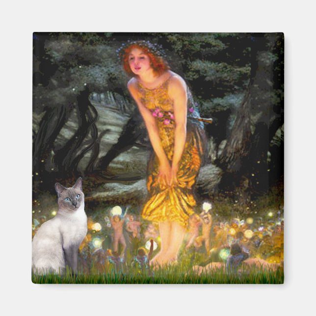 MidEve - Blue Point Siamese Cat Magnet (Vorne)