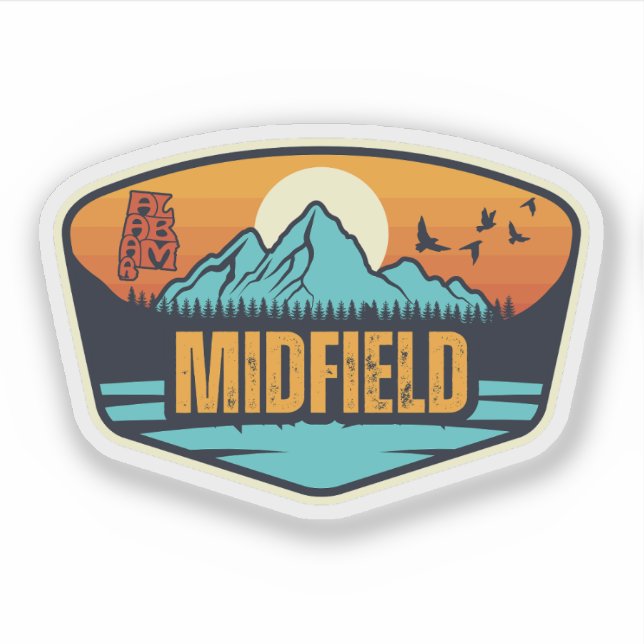 Midfield, Alabama Aufkleber (Vorderseite)