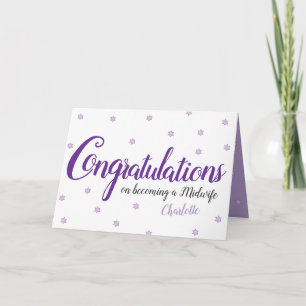 Midfrau Abschluss Gratulations-Karte Karte