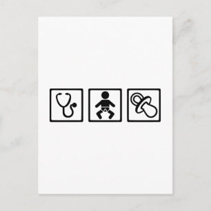 Midfrau Baby Schnuller Postkarte