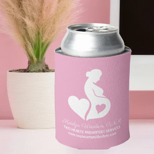 Midfrau Doula Services Schöne Schwangerschaft Pink Dosenkühler