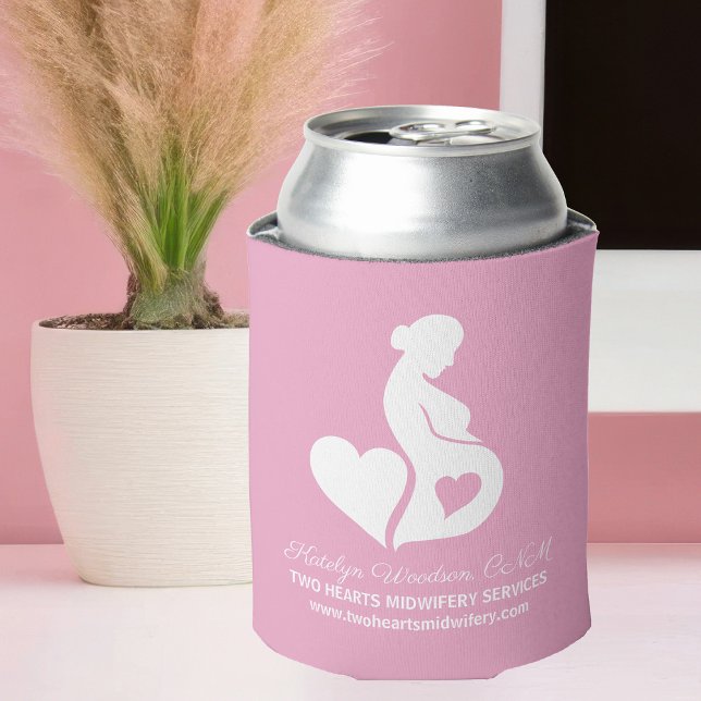 Midfrau Doula Services Schöne Schwangerschaft Pink Dosenkühler (Von Creator hochgeladen)