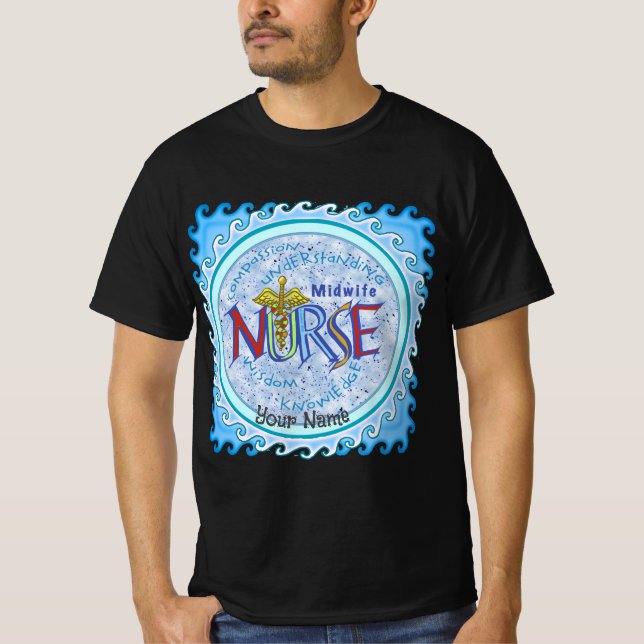 Midfrau Nurse Motto T-Shirt (Vorderseite)