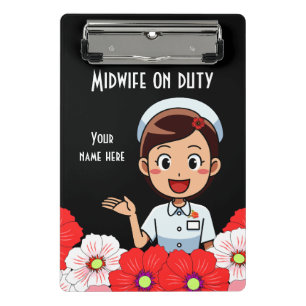 Midfrau On Duty Personalisiert Mini Clipboard Klemmbrett