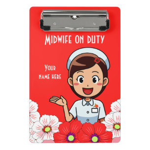 Midfrau On Duty Personalisiert Mini Clipboard Klemmbrett