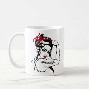Midfrau Rosie The Riveter Button Up Kaffeetasse