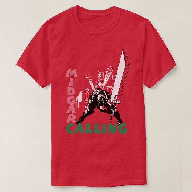 Midgar Calling T-Shirt (Design vorne)