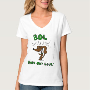 Midge "BOL Bark Out Loud" Frauen V-Neck T - Shirt