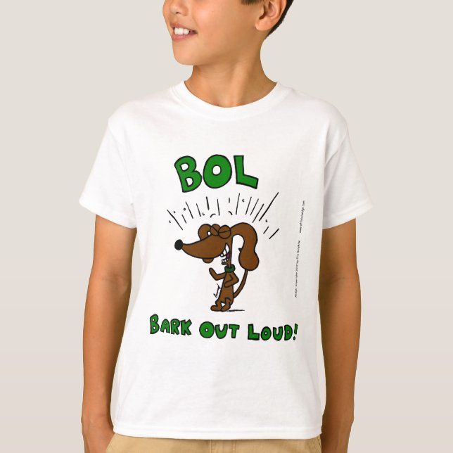 Midge "BOL Bark Out Loud" Kids Basic T - Shirt (Vorderseite)