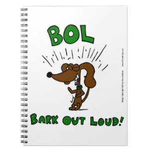 Midge "BOL: BARK OUT LOUD" Notebook Notizblock