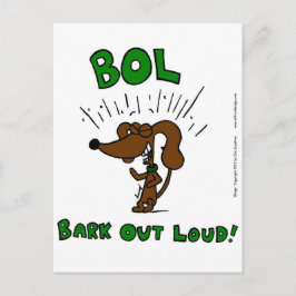 Midge "BOL Bark Out Loud" Postcard Postkarte