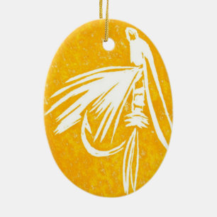 Midge Classic Trout Fly Weihnachtsdekoration Keramik Ornament