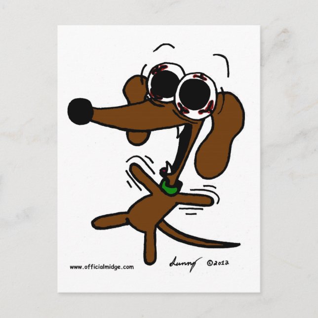 Midge Freakin'Out Postcard Postkarte (Vorderseite)