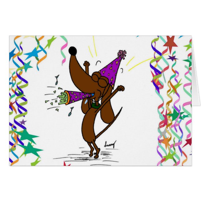 Midge "Have a Doggone Happy Birthday" Card (Vorderseite (Horizontal))