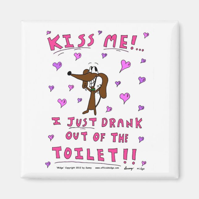 Midge 'KISS ME' Magnet (Vorne)