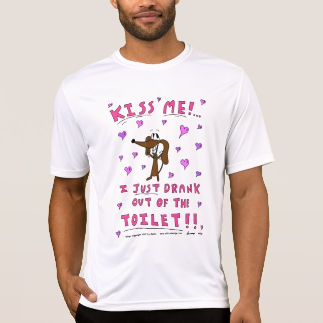 Midge "KISS ME" Mens Performance T - Shirt (Vorderseite)