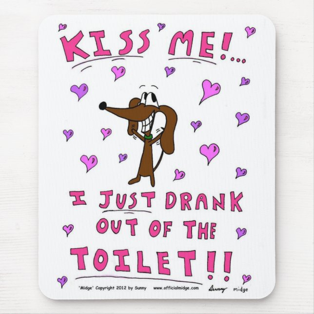 Midge "KISS ME" Mousepad (Vorne)