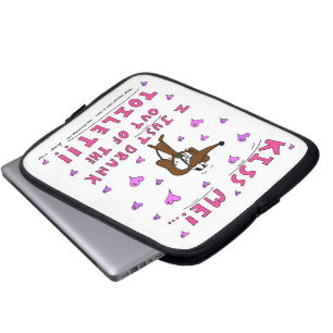 Midge "KISS ME" Notebook-Sieb Laptopschutzhülle