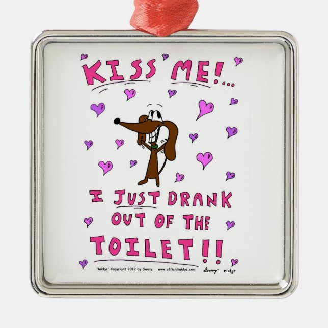 Midge "KISS ME" Ornament (Vorne)