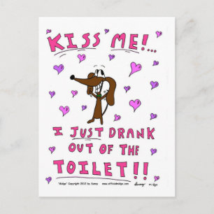 Midge 'KISS ME' Postcard Postkarte