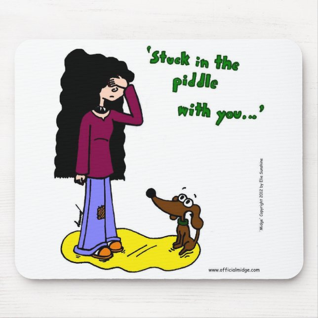 Midge Mousepad "steckt in der Geige mit dir" (Vorne)