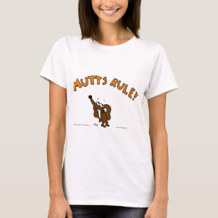 Midge MUTTS RULE Womens Baby Doll T - Shirt