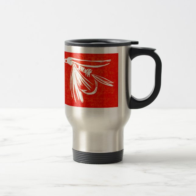 "Midge Red - Cruel Foreut" Fischen Tasse (Rechts)