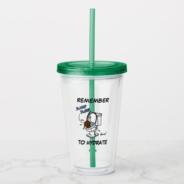 Midge "Remember to Hydrate" Acrylic Tumbler Acryltrinkbecher (Vorderseite)