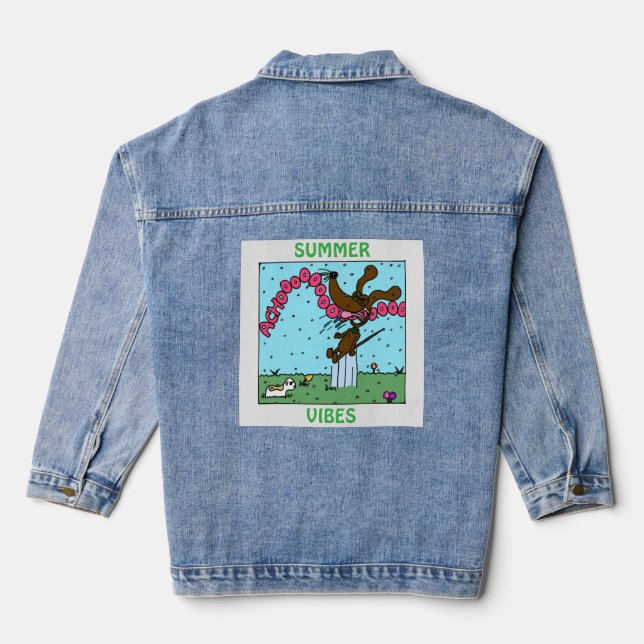 Midge "SOMMER VIBES" Denim Jacket Jeansjacke (Rückseite)