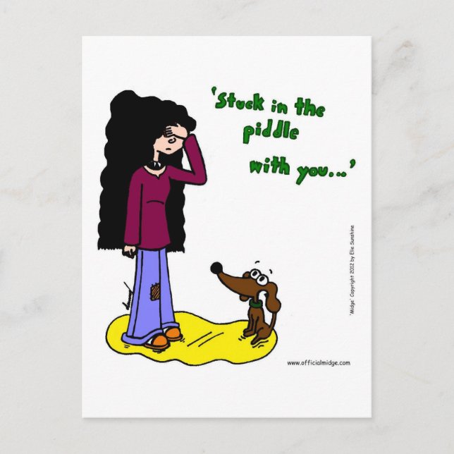 Midge "stecken in der Geige mit dir" Postkarte (Vorderseite)