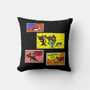 Midge SUPERHERO COMIC PANELS Pillow Kissen
