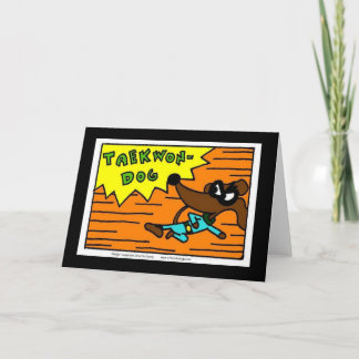 Midge TAEKWON-DOG Grußkarte Karte