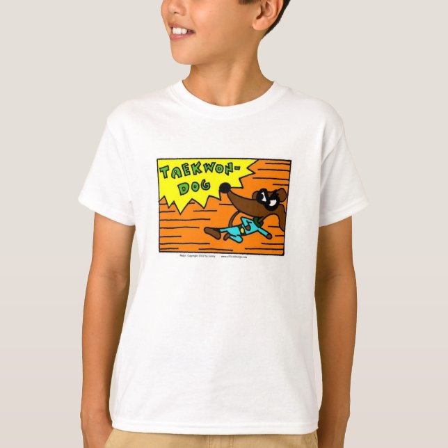 Midge "TAEKWON-DOG" Kids Basic T - Shirt (Vorderseite)