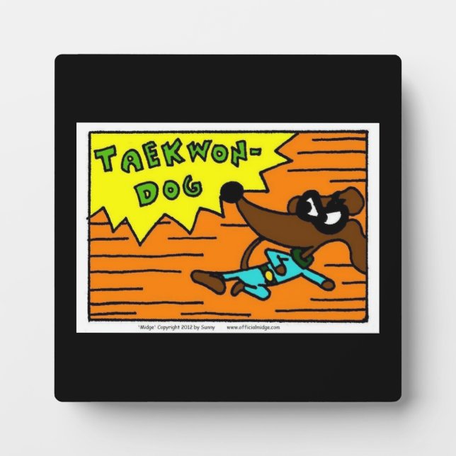 Midge TAEKWON-DOG Plaque Fotoplatte (Vorderseite)