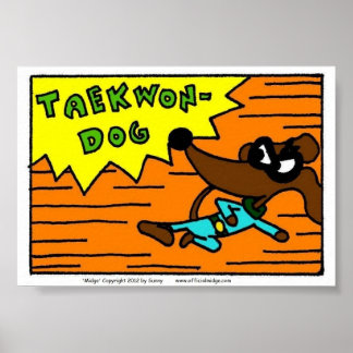 Midge TAEKWON-DOG Print Poster
